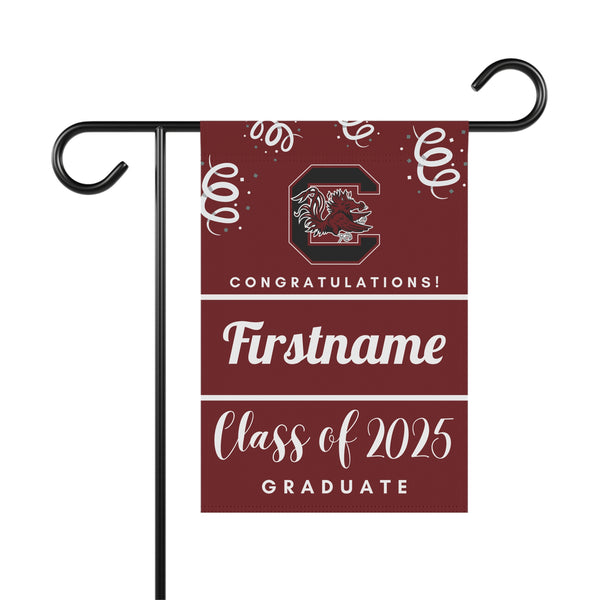 Personalized South Carolina 2025 Graduate Yard Flag