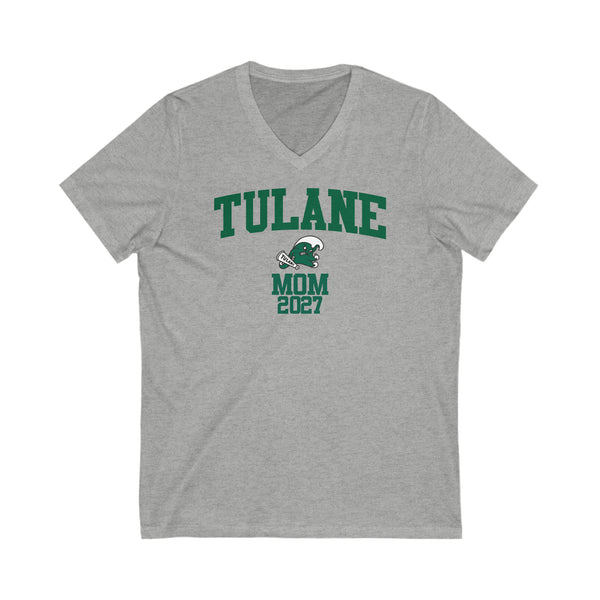 Tulane Class of 2027 MOM V-Neck Tee
