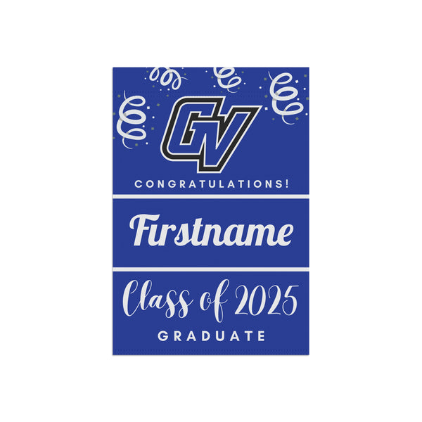 Personalized GVSU 2025 Graduate Yard Flag