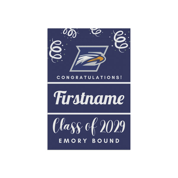 Personalized Emory 2029 Yard Flag
