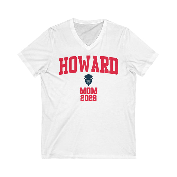 Howard Class of 2028 MOM V-Neck Tee