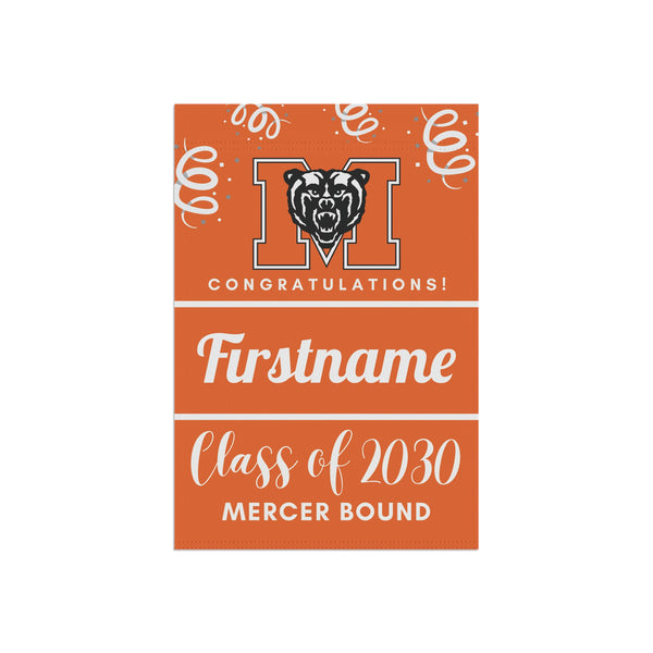 Personalized Mercer 2030 Yard Flag