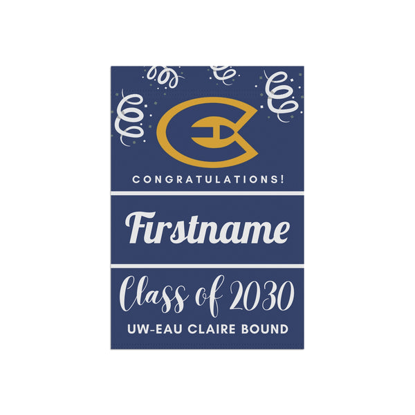 Personalized UWEC 2030 Yard Flag