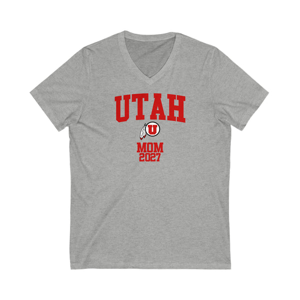 Utah Class of 2027 MOM V-Neck Tee