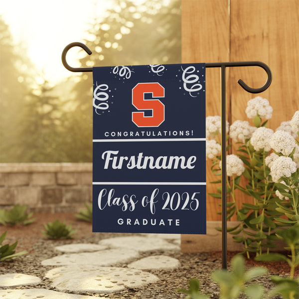 Personalized Syracuse 2025 Graduate Yard Flag