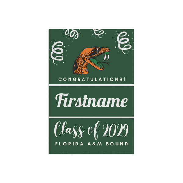 Personalized FAMU 2029 Yard Flag