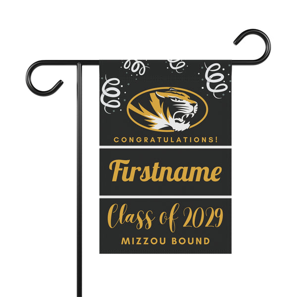 Personalized Mizzou Bound 2029 Yard Flag