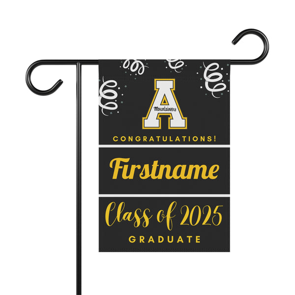 Personalized App State 2025 Graduate Yard Flag