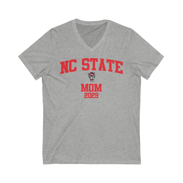 NC State 2029 MOM V-Neck Tee
