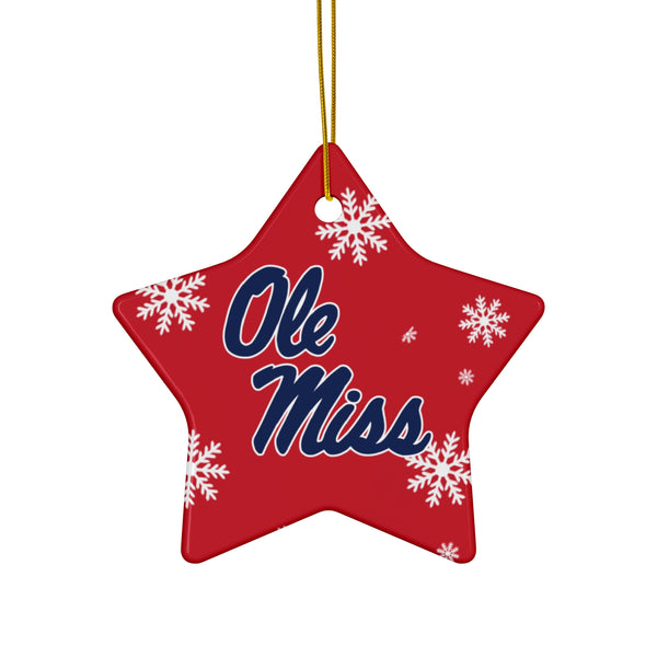 Ole Miss Ceramic Ornaments