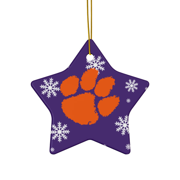 Clemson Ceramic Ornaments