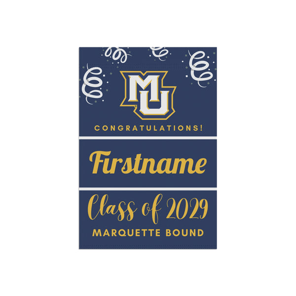 Personalized Marquette 2029 Yard Flag