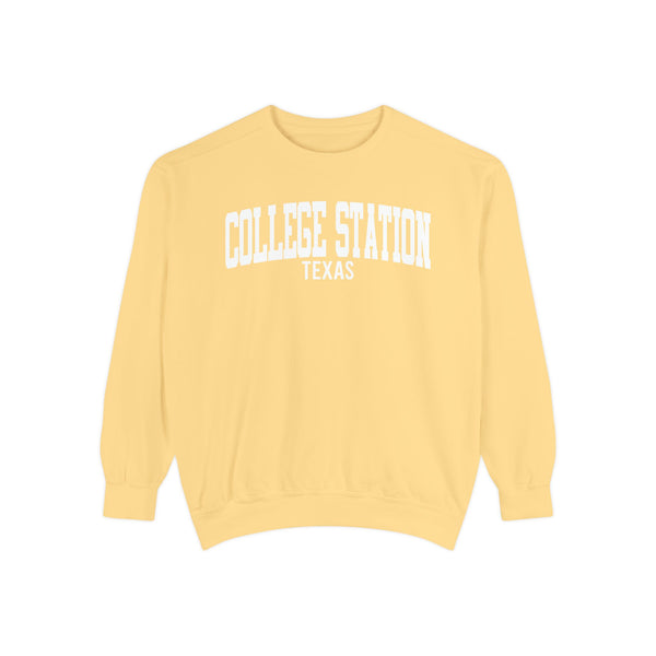 College Station Texas Comfort Colors Sweatshirt