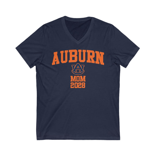 Auburn Class of 2028 MOM V-Neck Tee