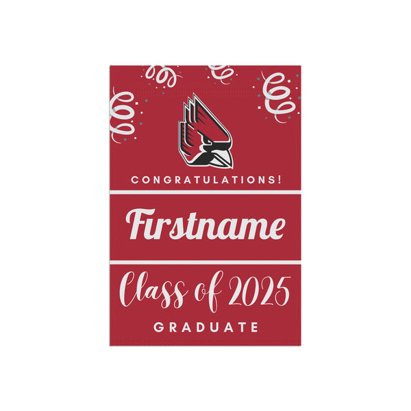 Personalized Ball State 2025 Graduate Yard Flag