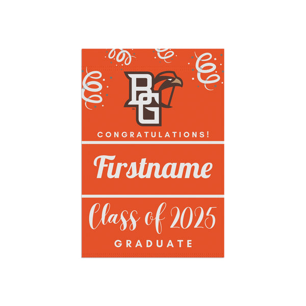 Personalized BGSU 2025 Graduate Yard Flag