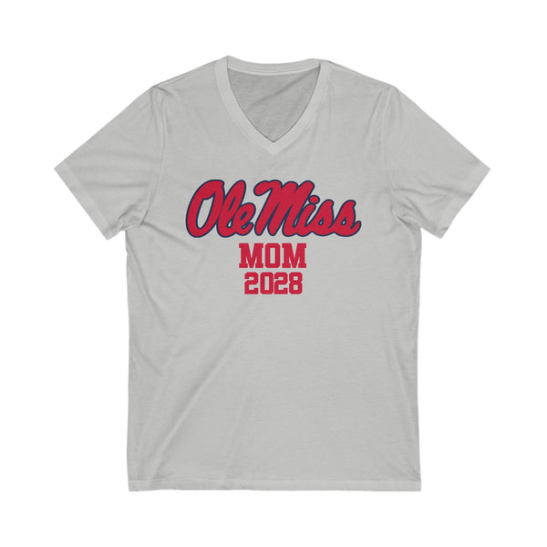 Ole Miss Class of 2028 MOM V-Neck Tee