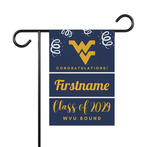 Personalized WVU 2029 Yard Flag