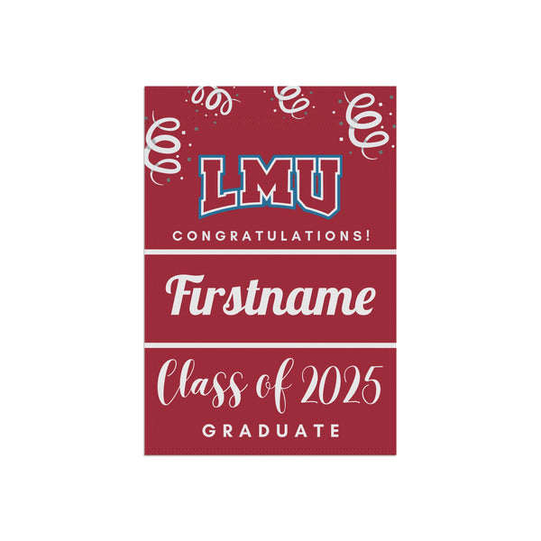 Personalized LMU 2025 Graduate Yard Flag