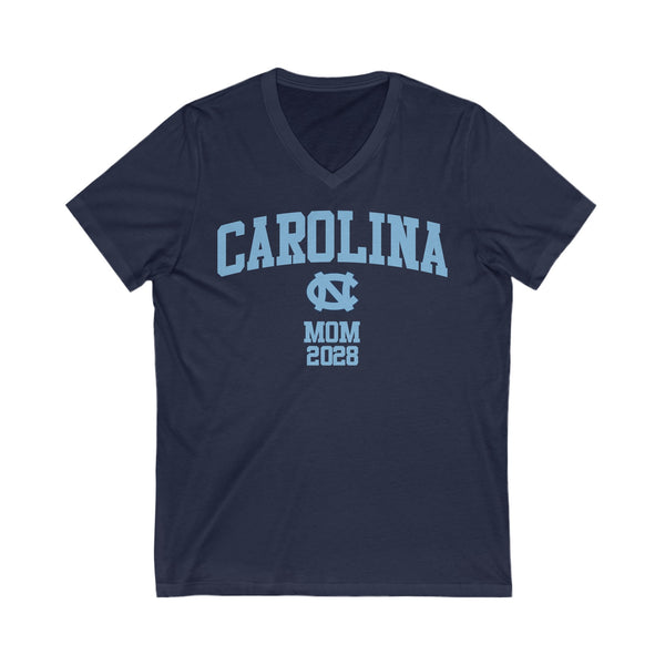 UNC Chapel Hill Class of 2028 MOM V-Neck Tee
