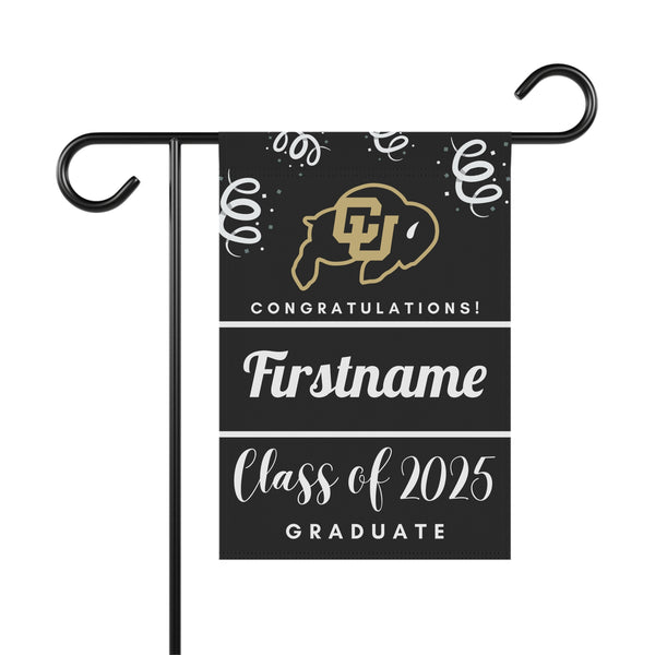 Personalized CU Boulder 2025 Graduate Yard Flag