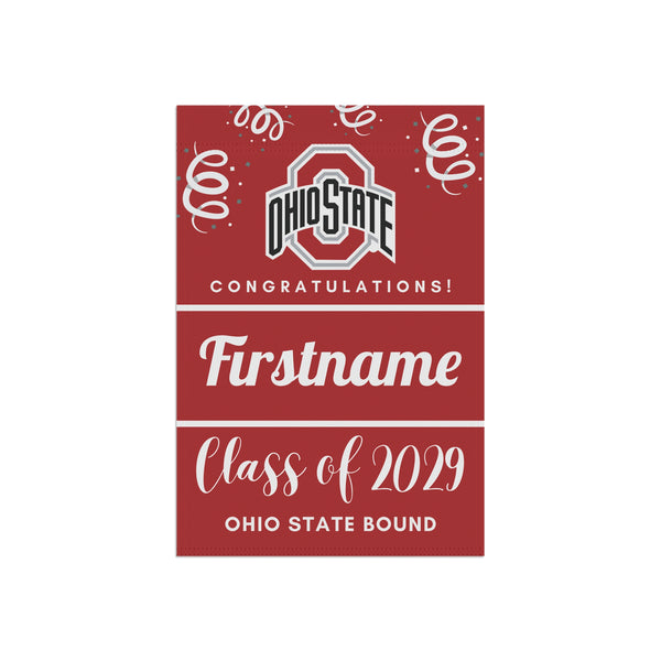 Personalized OSU 2029 Yard Flag