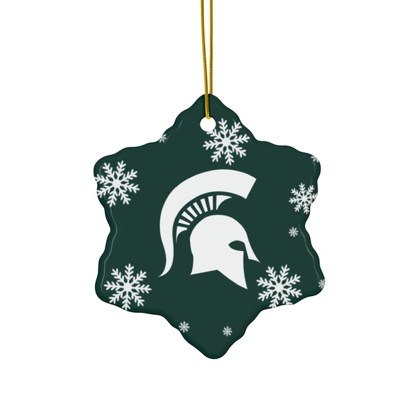 Michigan State Ceramic Ornaments