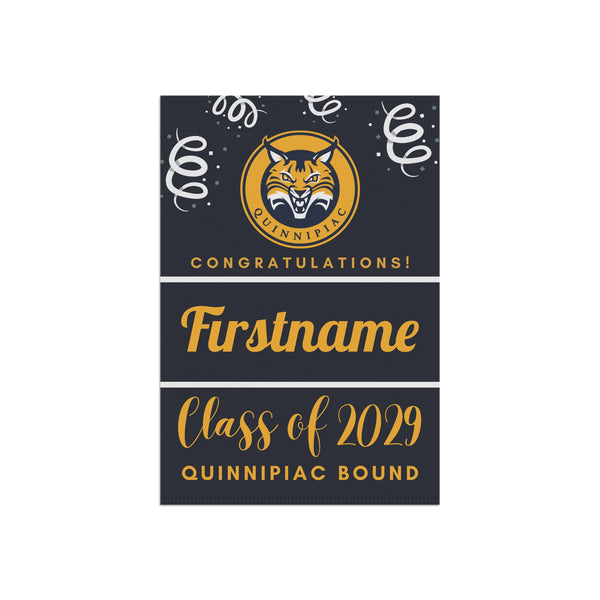 Personalized Quinnipiac 2029 Yard Flag