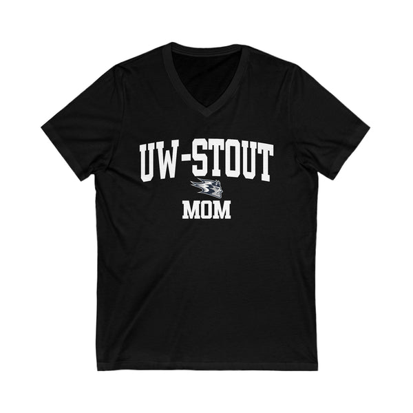 UW Stout MOM V-Neck Tee