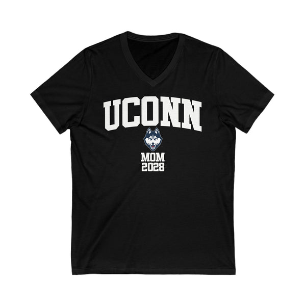UConn Class of 2028 MOM V-Neck Tee