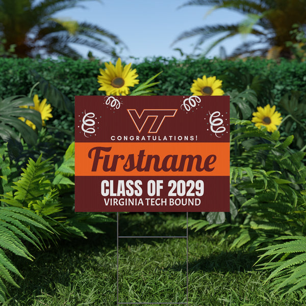 Personalized VT 2029 Bound Yard Sign
