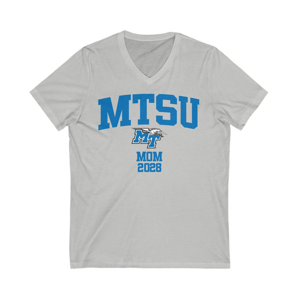 MTSU Class of 2028 MOM V-Neck Tee