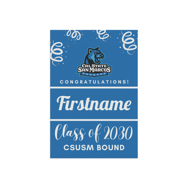 Personalized CSUSM 2030 Yard Flag