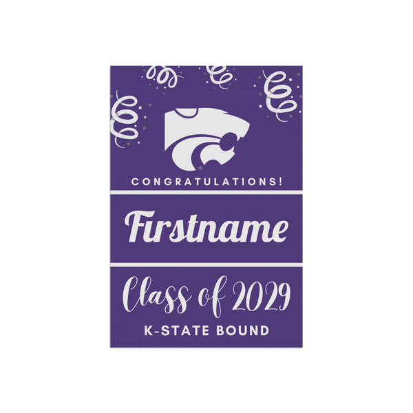 Personalized K-State 2029 Yard Flag