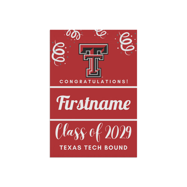 Personalized TTU 2029 Yard Flag