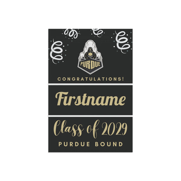 Personalized Purdue 2029 Yard Flag