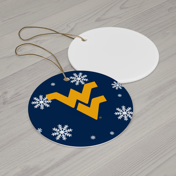 WVU Ceramic Ornaments