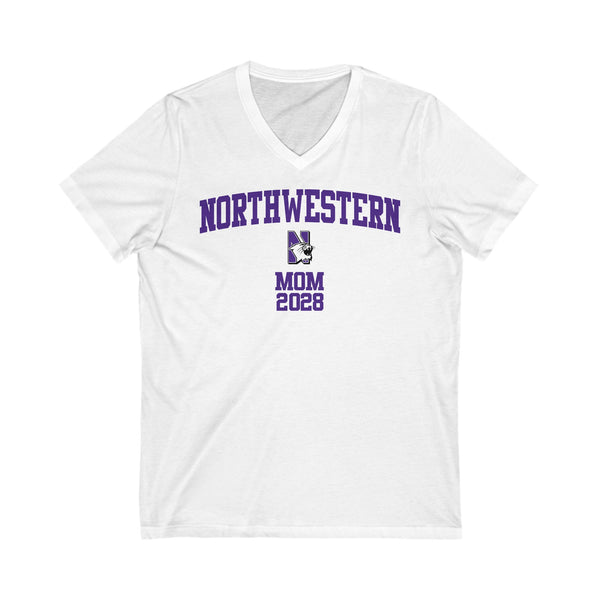 Northwestern Class of 2028 MOM V-Neck Tee