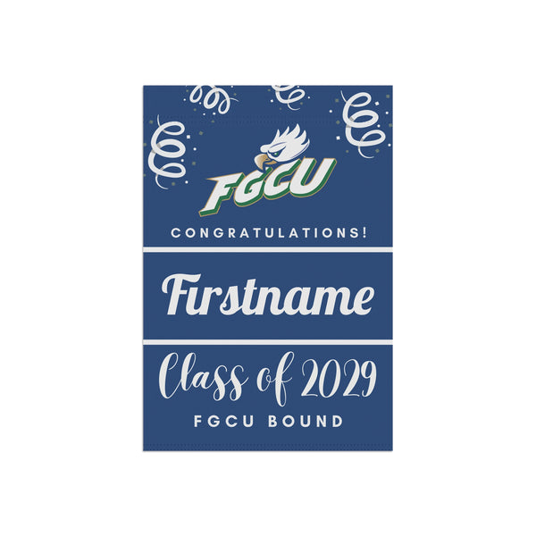 Personalized FGCU 2029 Yard Flag