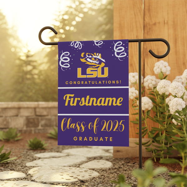 Personalized LSU 2025 Graduate Yard Flag