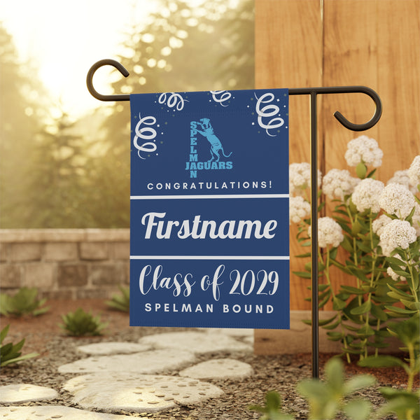 Personalized Spelman 2029 Yard Flag
