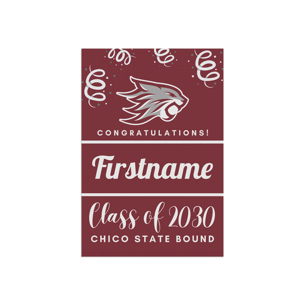 Personalized Chico State 2030 Yard Flag