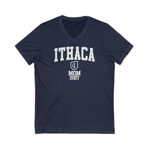 Ithaca College Class of 2027 MOM V-Neck Tee