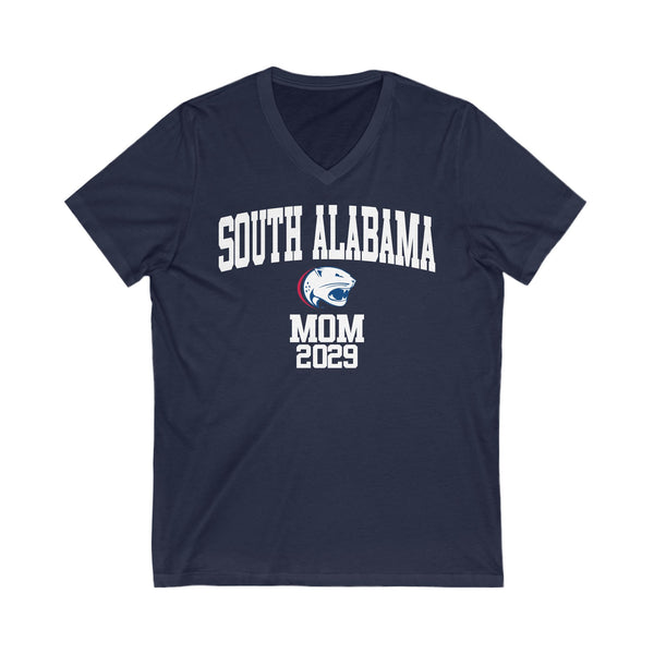 South Alabama 2029 MOM V-Neck Tee