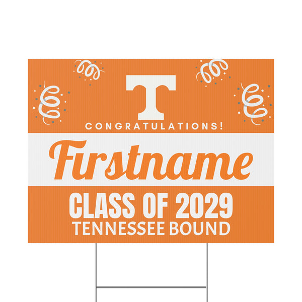 Personalized UTK 2029 Bound Yard Sign