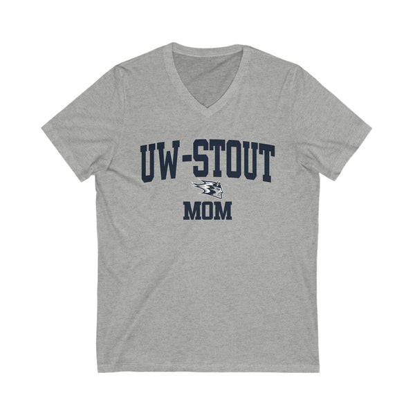 UW Stout MOM V-Neck Tee