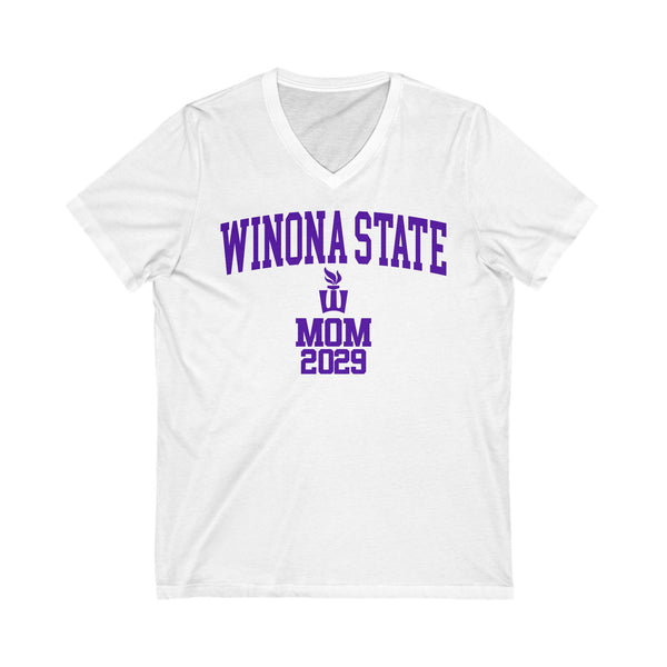 Winona State 2029 MOM V-Neck Tee