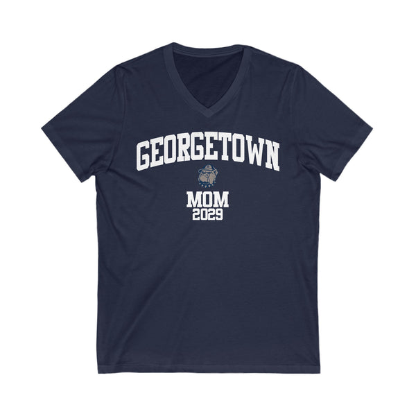 Georgetown 2029 MOM V-Neck Tee