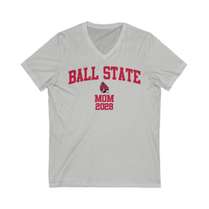 Ball State Class of 2028 MOM V-Neck Tee