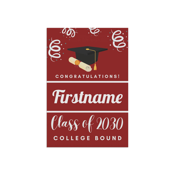 Personalized 2030 College Bound Yard Flag